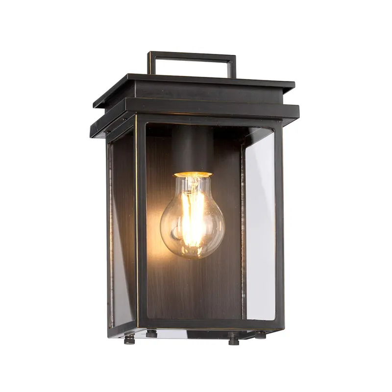 Top-Angebot Kleine Wandleuchte im Prärie-Stil in Antik-Bronze, 26 cm